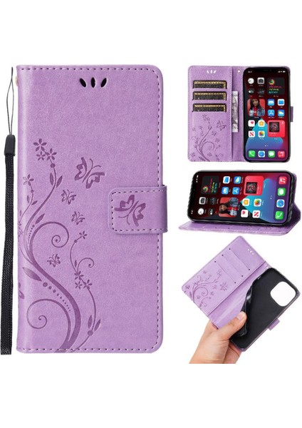 IPhone 15 Için Filp Durumda Pro Manyetik Kapatma Kart Tutucu Pu Deri Bilek (Yurt Dışından)