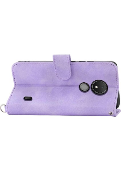 Nokia C21 Kabartmalı Darbeye Bileklik Çoklu Kredi Kartı Için Flip Case (Yurt Dışından) fırsatları