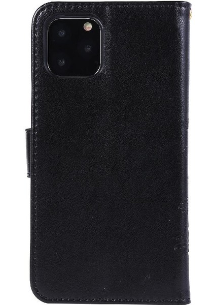 IPhone 12 Için Filp Durumda Pro Max Kart Tutucu Bilek Kayışı Pu Deri Kapatma (Yurt Dışından)