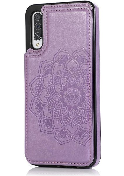 Samsung Galaxy Için Kart Tutucu Kılıf ile Cüzdan A50/A50S Desen Çiçek Pu (Yurt Dışından)