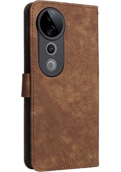 Vivo S19 Pro 5g Flip Folio Cüzdan Manyetik Kapatma Rfıd Engelleme Için Kılıf (Yurt Dışından)