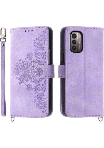 Nokia G21 Çoklu Kredi Kartı Yuvaları Için Flip Case Darbeye Bileklik (Yurt Dışından)