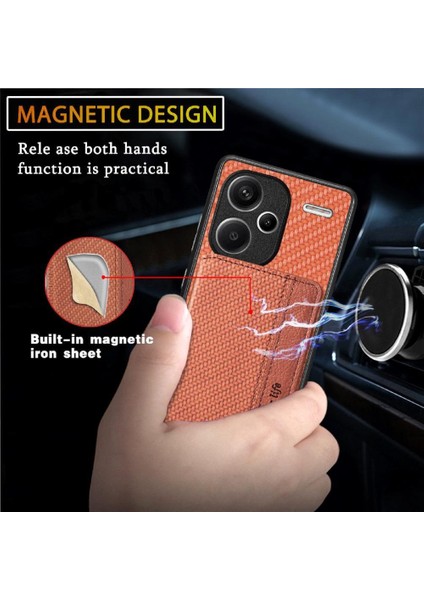 Xiaomi Redmi Için Not 13 Pro Artı Manyetik Kart Tutucu Komple Standı (Yurt Dışından) modelleri
