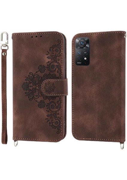Xiaomi Redmi Not 11S Bileklik Darbeye Çoklu Kredi Için Flip Case (Yurt Dışından)