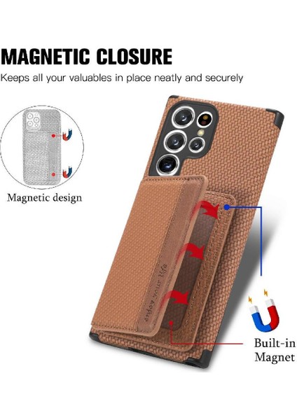 Samsung Galaxy S22 Ultra Manyetik Kart Tutucu Komple Kamera Için Kılıf (Yurt Dışından) fırsatları