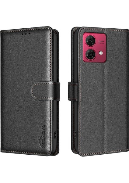 Motorola Moto G84 5g Kart Tutucu Kickstand Rfıd Engelleme Pu Için Flip Case (Yurt Dışından) indirimleri