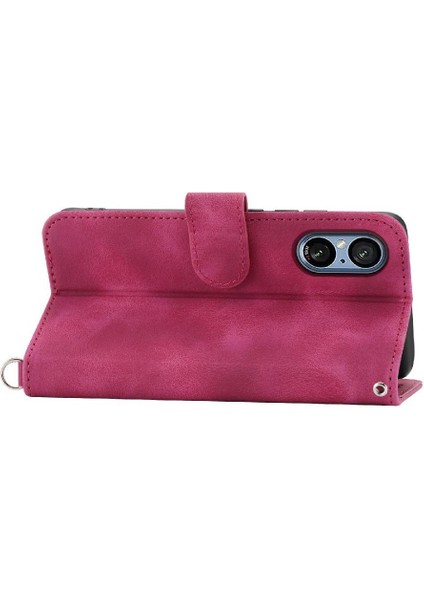 Sony Xperia 5 V Çoklu Kredi Kartı Yuvaları Için Flip Case Darbeye (Yurt Dışından)
