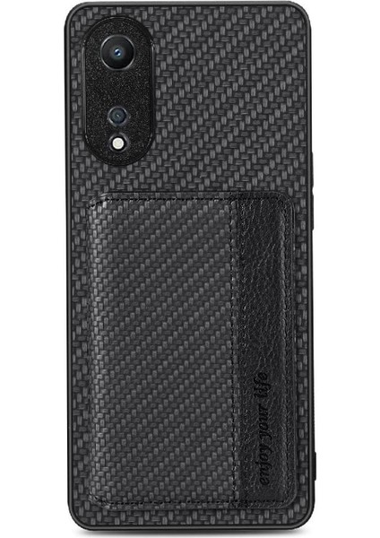 Oppo A78 Için Kılıf Standı Fonksiyonu Manyetik Kart Tutucu Komple Kamera (Yurt Dışından) modelleri