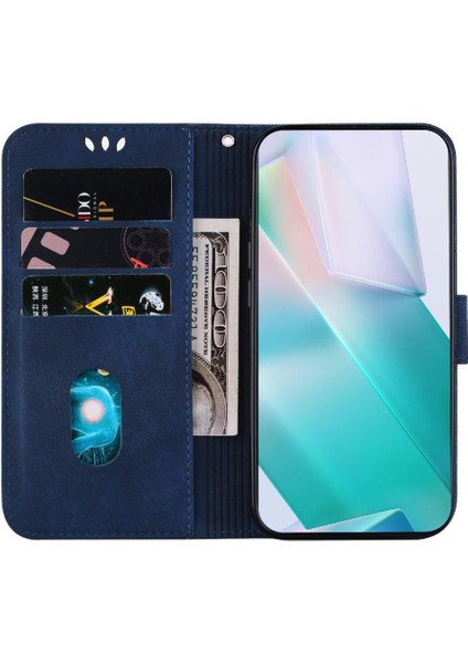 Onur Magic6 Pro Için Kılıf Tutucu Kapak Flip Folio Kabartmalı Sevimli Kaplan (Yurt Dışından)