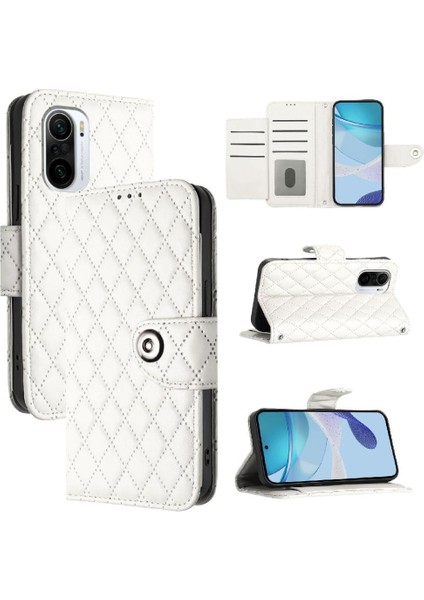 Xiaomi Redmi Için Kılıf K40/K40 Pro Cüzdan Kapak Kart Tutucu Bilek Şeridi (Yurt Dışından)