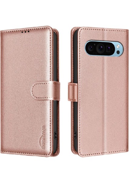 Google Piksel 9 Pu Deri Rfıd Engelleme Kart Tutucu Cüzdan Için Flip Case (Yurt Dışından)