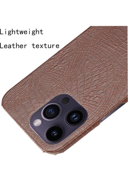 Şık Klasik Kılıf IPhone 14 Pro Max Klasik Timsah Moda Kapak (Yurt Dışından)