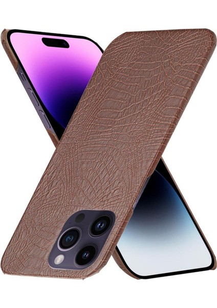 Şık Klasik Kılıf IPhone 14 Pro Max Klasik Timsah Moda Kapak (Yurt Dışından)