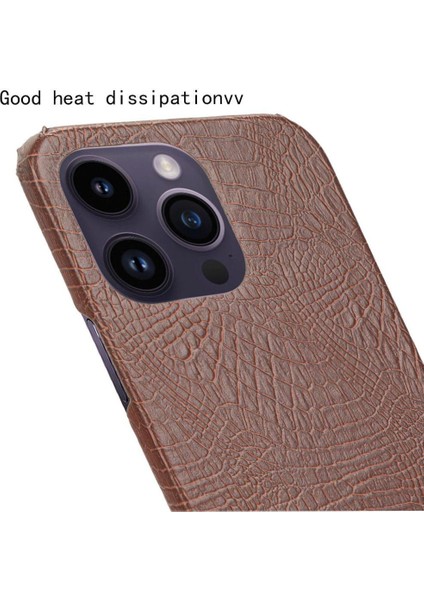 Şık Klasik Kılıf IPhone 14 Pro Max Klasik Timsah Moda Kapak (Yurt Dışından)