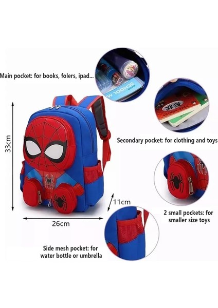 Çocuklar Yürümeye Başlayan Örümcek Sırt Çantası Hafif Su Geçirmez Okul Öncesi Anaokulu Sırt Çantaları Erkek Kız 2-6 Yaşında (Yurt Dışından) modelleri