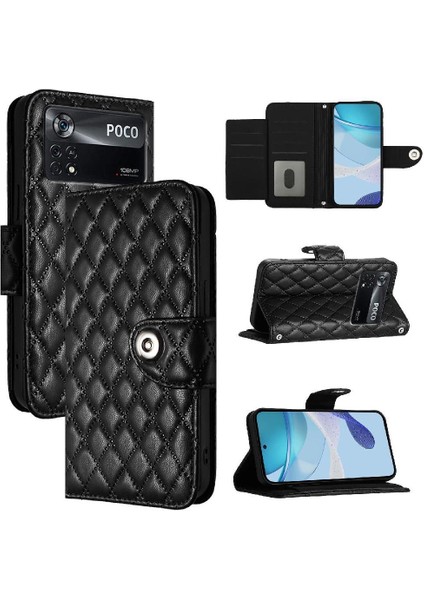 Xiaomi Poco X4 Pro 5g Için Kılıf Cüzdan Kapak Darbeye Şık Koruyucu (Yurt Dışından)