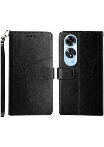 Oppo A60 4g Için Kılıf Kapak Kapak Kitap Katlanır Deri Cüzdan Darbeye Tpu (Yurt Dışından)