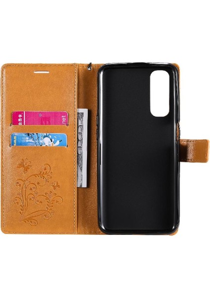 Kart Yuvası Standı ile Realme 7 Için Flip Case Pu Deri Flip Kickstand (Yurt Dışından) fiyatları