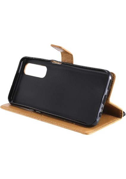 Kart Yuvası Standı ile Realme 7 Için Flip Case Pu Deri Flip Kickstand (Yurt Dışından) modelleri