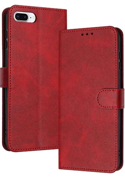 IPhone 6 Için Flip Case Artı/6s Artı Toka Pu Deri Saf Renk ile (Yurt Dışından)