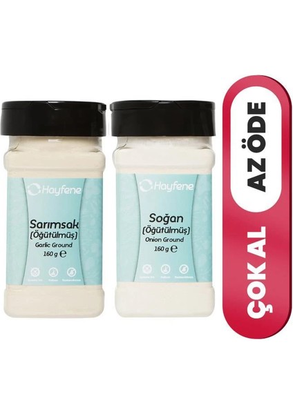 Sarımsak Toz 160 g + Soğan Toz 160 g - 2'li Set