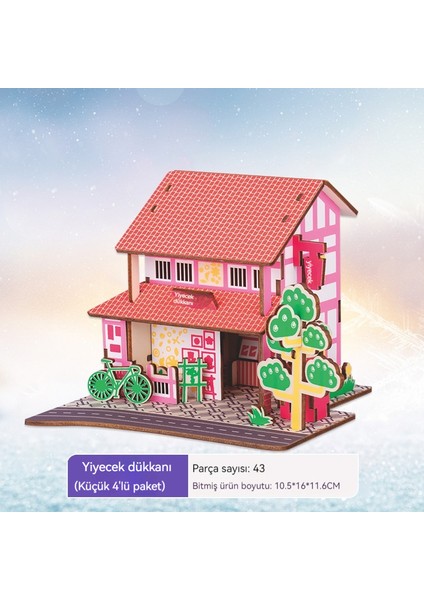 Paris Eyfel Kulesi Ahşap 3D Puzzle Modeli Çocuk Montajlı Eğitici ve Zeka Oyuncakları (Yurt Dışından)