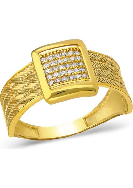 Dört Sıralı Taşlı Yüzük