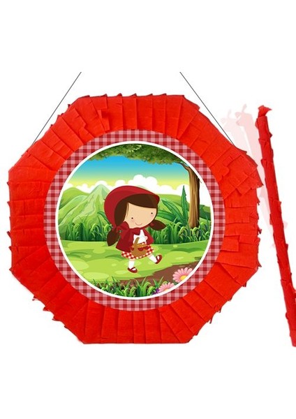 Kırmızı Başlıklı Kız Pinyata 42 cm + Sopası