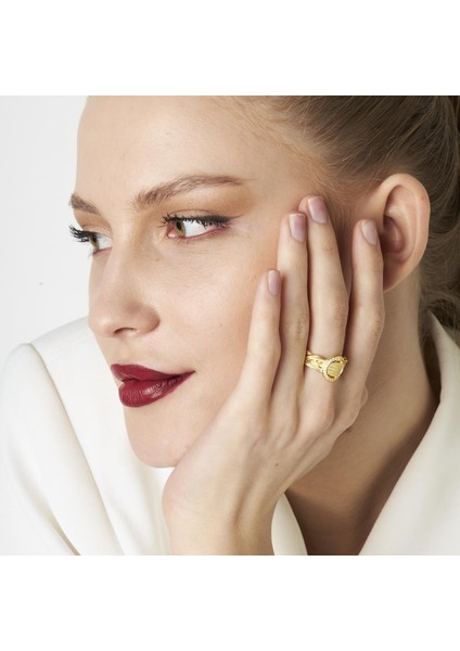 Örgülü Taşlı Yüzük Modeli indirimleri