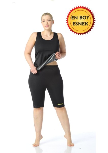 Unisex Sauna Askılı Atlet ve Kısa Termal Tayt 2'li Egzersiz Spor Takımı fiyatları