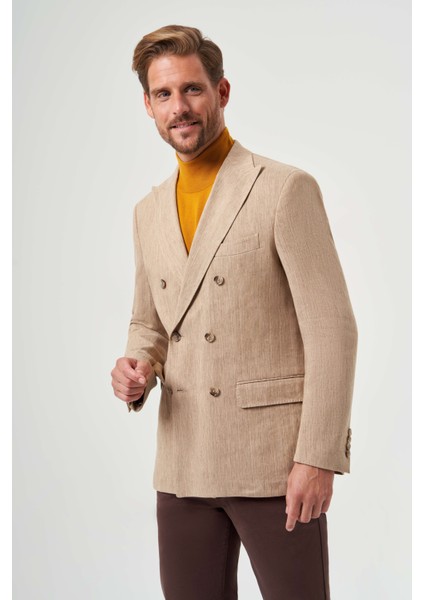 Kruvaze Camel Erkek Ceket PCK22Y22125_D20