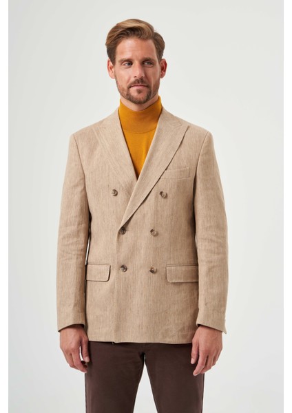 Kruvaze Camel Erkek Ceket PCK22Y22125_D20