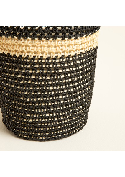 Boho Black&white Tığ Işi Kokulu Mum 14X17 cm Siyah indirimleri