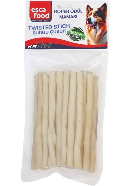 Beyaz Burgu Kemik 12 cm 20'li 120 gr