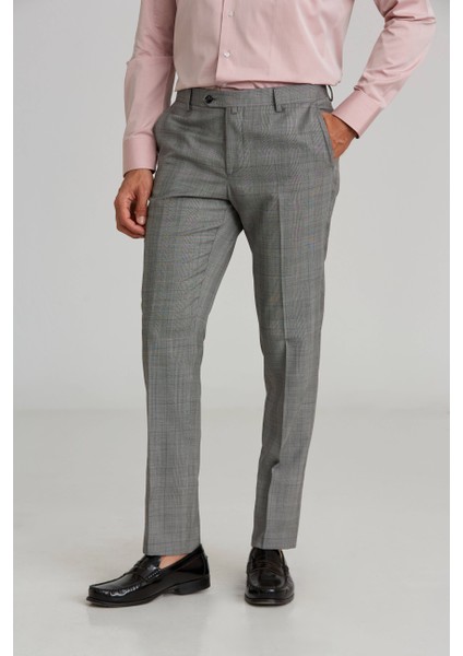 Modern Fit Gri Klasik Erkek Pantolon PPNK22K22223_D55