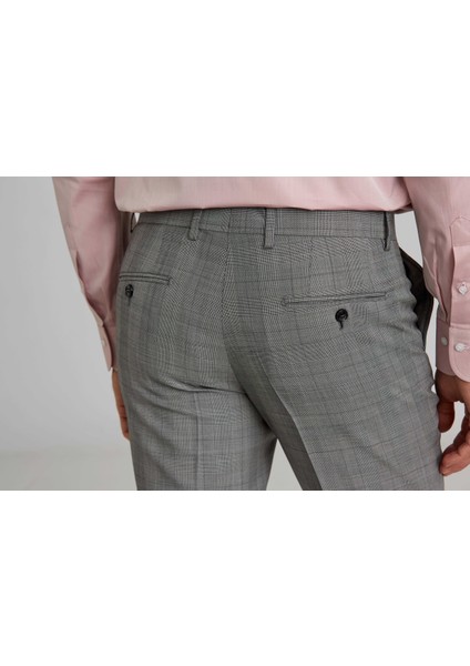Modern Fit Gri Klasik Erkek Pantolon PPNK22K22223_D55
