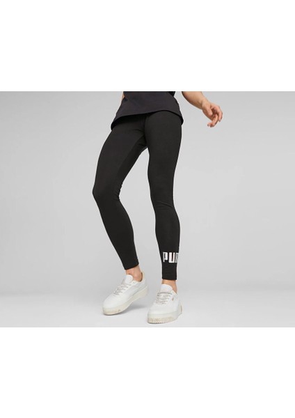 Ess Nova Shine Leggings Kadın Günlük Tayt 67517701 Siyah