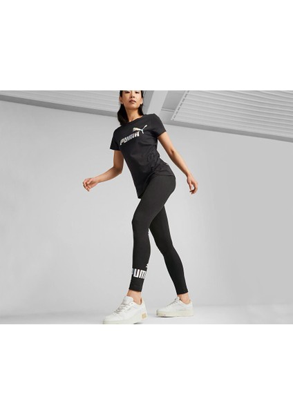 Ess Nova Shine Leggings Kadın Günlük Tayt 67517701 Siyah