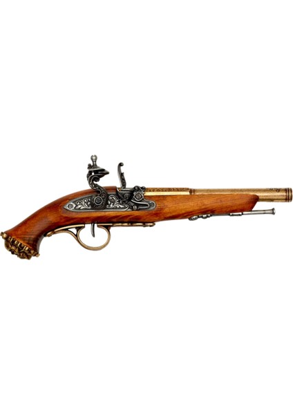 18. Yüzyıl Koleksiyonluk Müze Kalitesinde Korsan Pistolü