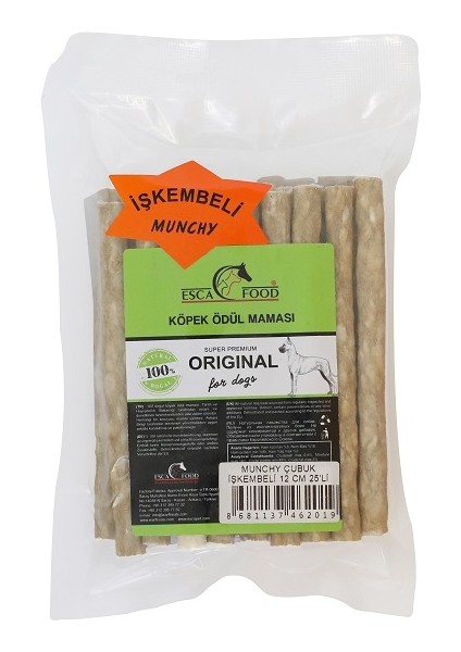 Munchy Çubuk Işkembeli 12 cm 8 gr 25'li