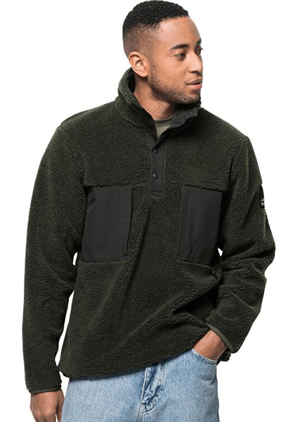 Pank Snap Erkek Outdoor Polar Sweatshirts 1710601-4018 Haki fiyatları