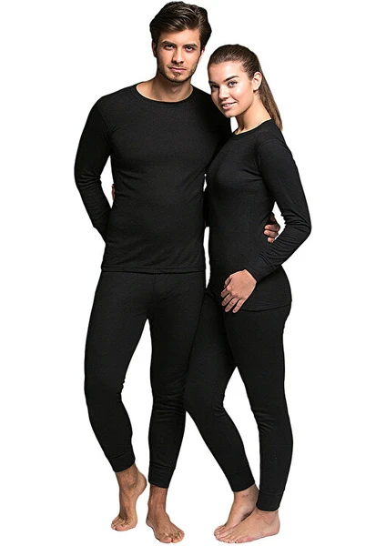 Tf Active Yetişkin Termal Set Unisex Termal İçlik Takım HZT4008 Siyah