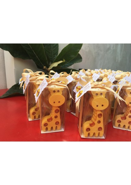 Zürafa Mum 15 Adet,doğum Günü Hediyesi,bebek Mevludu,sünnet Hatırası,babyshower,yenidoğan Hediyelik Mum