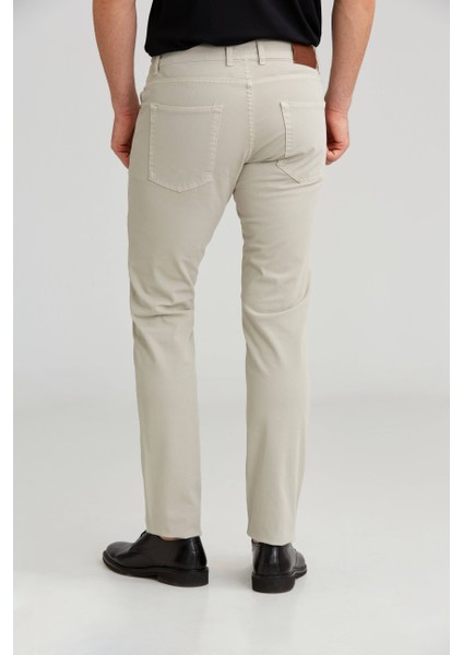 Regular Fit Taş Gabardin Spor Erkek Pantolon PNSGBR122300300_D60