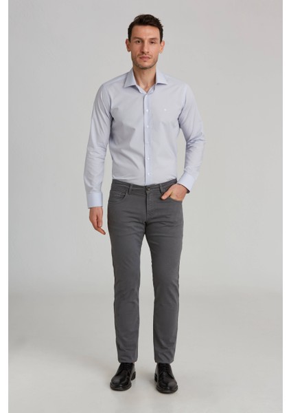 Regular Fit 5 Cepli Kahve Gabardin Spor Erkek Pantolon PNSGBR122301300_D11