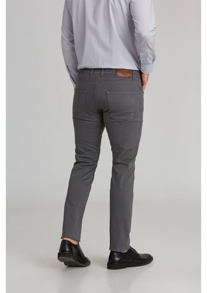 Regular Fit 5 Cepli Kahve Gabardin Spor Erkek Pantolon PNSGBR122301300_D11
