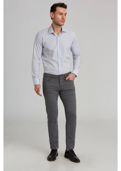 Regular Fit 5 Cepli Kahve Gabardin Spor Erkek Pantolon PNSGBR122301300_D11