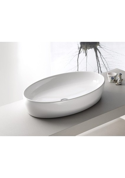 Cerastyle One Tezg.üstü Lavabo 67X42CM 076200