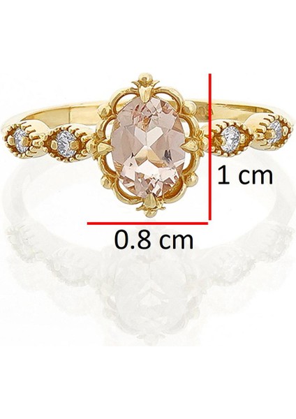 Vintage Morganite Tektaş Pırlanta Yüzük indirimleri