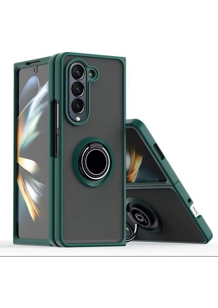 Samsung Galaxy Z Fold 4 Kılıf Montreal Mat Yüzüklü Spot Kapak
